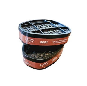 UGO Safety 8001 Organic Vapor Cartridges, UGO Safety Cartridges & Filters, UGO Safety Cartridge, UGO Safety Filter, Cartridge Respirator, Filter Respirator
